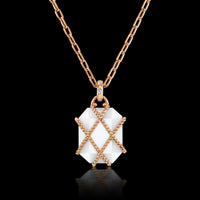 Petronia Large White Onyx Pendant
